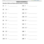 Grade 2 Roman Numerals Practice Sheets Animations Tests Videos Children