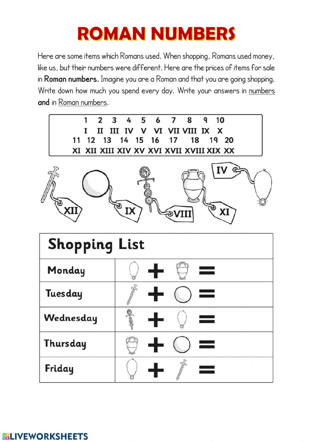Free Printable Advanced History Worksheets Roman Numerals Free Printable Advanced History Worksheets Roman Numerals